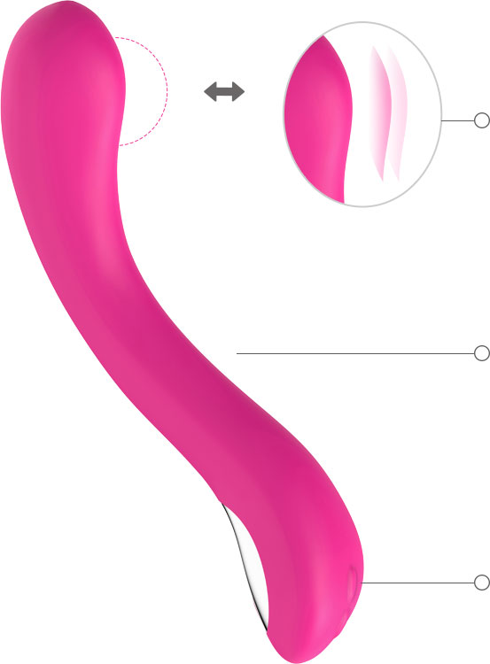 Hand free oscillating vibrator Hand free oscillating vibrator